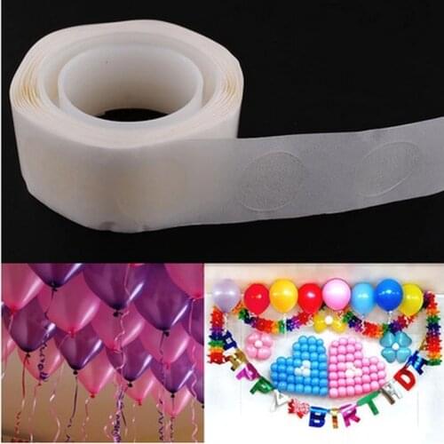 100Dots Balloons Glue Dot Attachment Balloons Adhesives Sticker Wedding Birthday Party Decorations Kids DIY Balloon Wall Decor