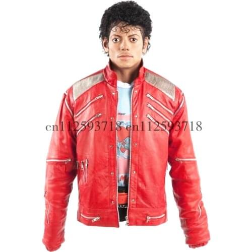MJ Michael Jackson Beat It Jacket in Red