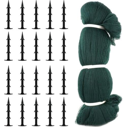 Leaf Cover Pool Netting Falling Leaves Polyethylene Ground Spikes Durable Debris Eavy Duty