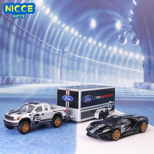 Maisto 1:64 Flatbed 2019 Ford GT Heritage Edition transport Die-casting car model collection gift toy boys