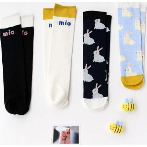 Soft breathable INS Girl Socks 2-7Yrs Cotton New Summer knee high Long Tube Princess Childrens floor Socks Kids school Socks