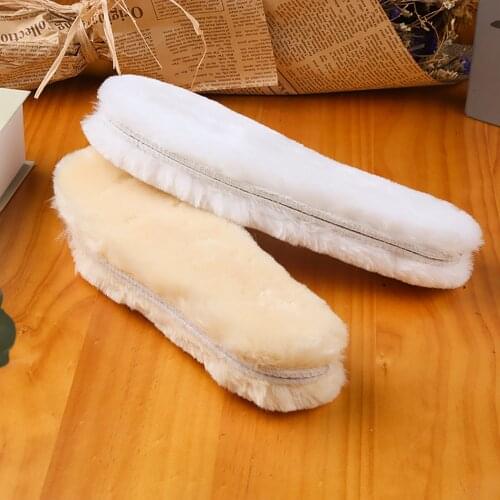 Soft Winter Warm Insoles Thick Inner Soles Anti Cold Wool Blended Shoe Pads Snow Boots Men Women Winter Outdoor Keep Warm