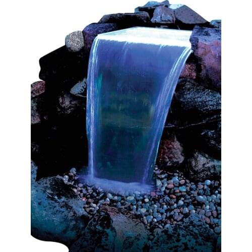 Stainless steel water curtain wall waterfall outlet fish pond flowing water landscape landscaping flowing water wall sink