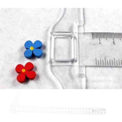 OOTDTY 30cm 12'' Plastic Metric T Square Double Side Ruler Tool Measurement Measuring