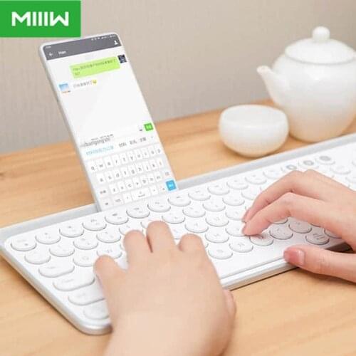 Original Miiiw Bluetooth Dual Mode Wireless Keyboard 104 Keys 2.4GHz Compatible for xiaomi Mac Keyboard+ Russian Keyboard Paste
