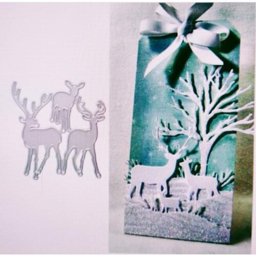 Christmas deer Metal Cutting Dies for DIY Scrapbooking Album Paper Cards Decorative Crafts Embossing Die Cuts