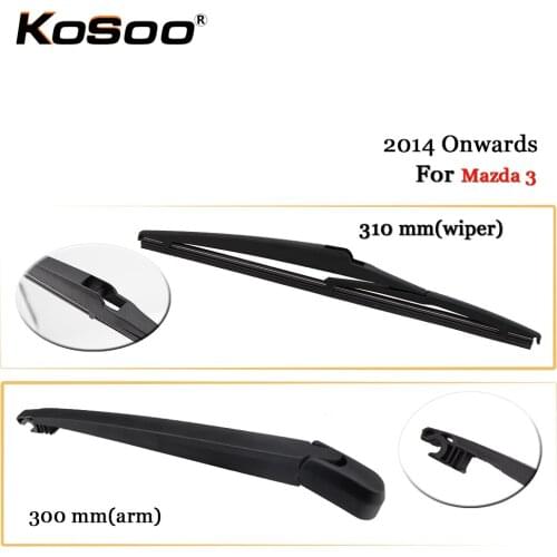 KOSOO Auto Rear Car Wiper Blade For Mazda 3,310mm 2014 Onwards Rear Window Windshield Wiper Blades Arm,Car Accessories Styling