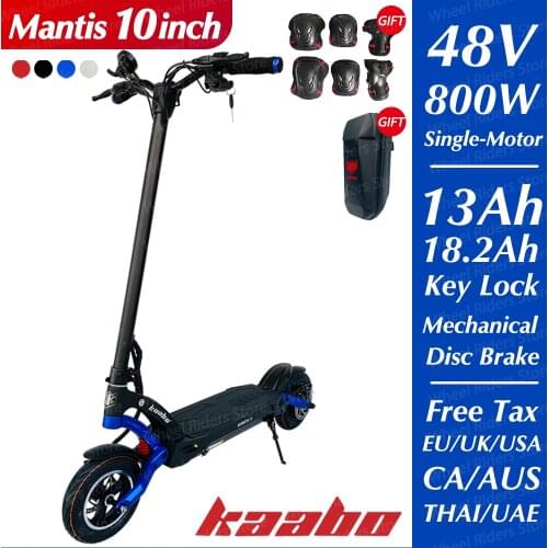 Original Kaabo mantis scooter 800w single motor 48v 13ah 18.2ah two wheel skateboard kickboard 10inch