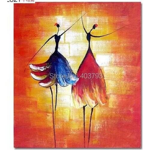 MODERN ABSTRACT HUGE LARGE CANVAS ART OIL PAINTING beautiful ballet girls paintings for decoration no framed