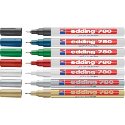 Germany Edding 780 Alcohol Resistant High Temperature Marker 0.8MM Metal Plate Pen 1PCS
