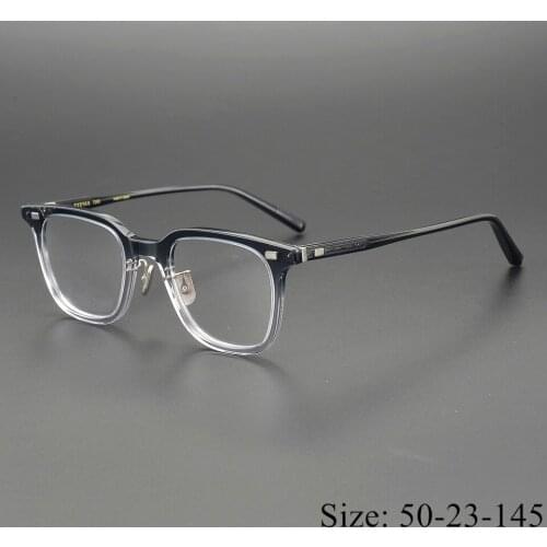 Vintage Quality Acetate eyeglasses frame EV319/320 square style eyewear women men original box case for Myopia prescription lens