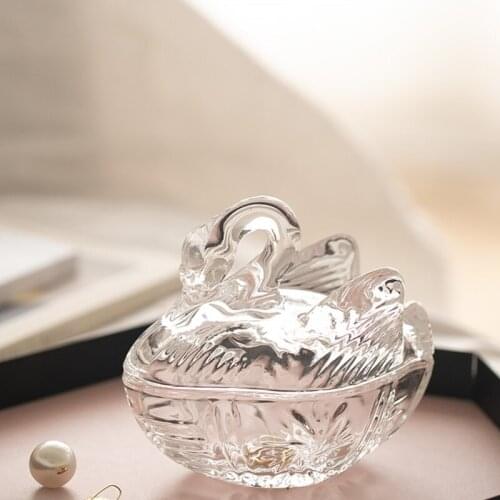 Swan Storage Box Crystal Epoxy Resin Mold Makeup Jewelry Container Fruit Snacks Holder Case DIY Crafts Silicone Mould