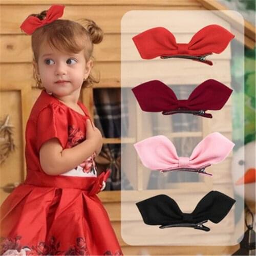 2pc Princess Ribbon Hair Bows Clips Vintage Bowknot Side Hairpin Cute Girls Barrettes Headdress Hair Accessories For Women