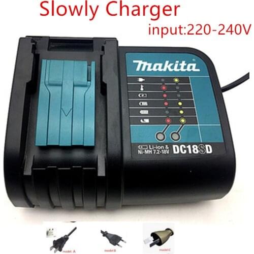 MAKITA DC18SD Charger 14.4-18V BL1830B BL1840B BL1850B BL1860B replace for DC18RC