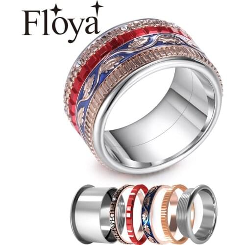 Cremo Rose Gold Ring Womens Stainless Steel Ring Engagement Interchangeable Jewelry Brand Accessories