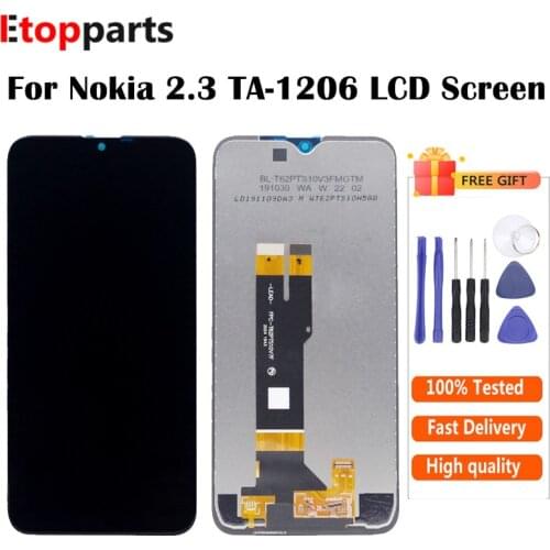 Diplay For Nokia 2.3 TA-1206 LCD Display Touch Screen Digitizer Assembly With Free Tools For Nokia 2.3 TA-1206 LCD