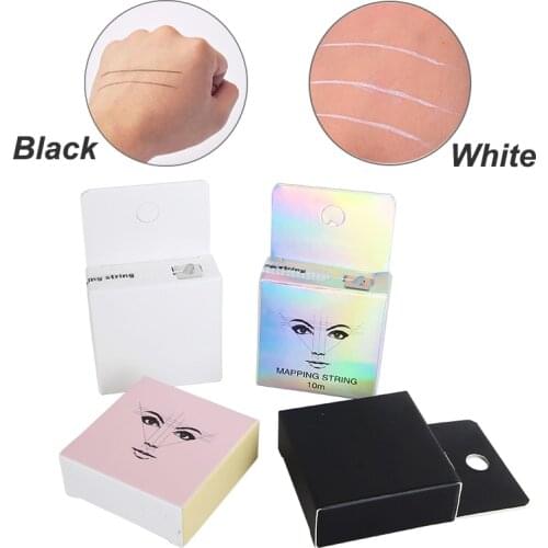 2pcs Microblading Mapping String Pre-Inked Eyebrow Marker thread Tattoo Brows Point Tool for Permanent Makeup Tattoo Supplies