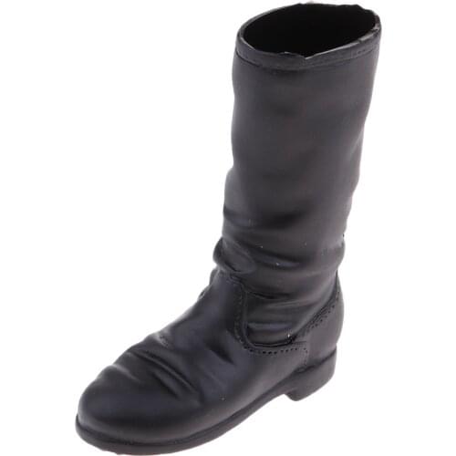 1/6 Scale Womens Mid-calf Knee Boots Shoes for 12'' Action Figure Hot Doll