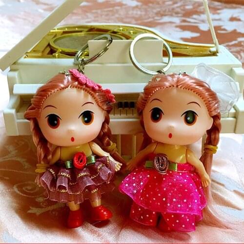 1pcs 10cm Cute Kids Comfort Doll Plush Toy Figure Toys baby toys for children wedding birthday girl gift key chain garnish