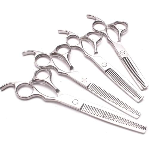 1Pcs 5" 5.5" 6" 6.5" 7" 7.5" 8" Customized Brand Pets Shears Cutting Shears Thinning Scissors Human Hair Scissors Add Bag C1006