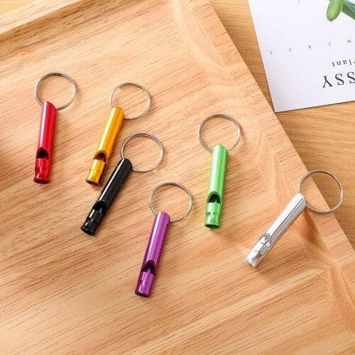 1pcs Camping Hiking Survival Whistle Small Size Aluminum Emergency Whistle Outdoor EDC Tools Train Whistle