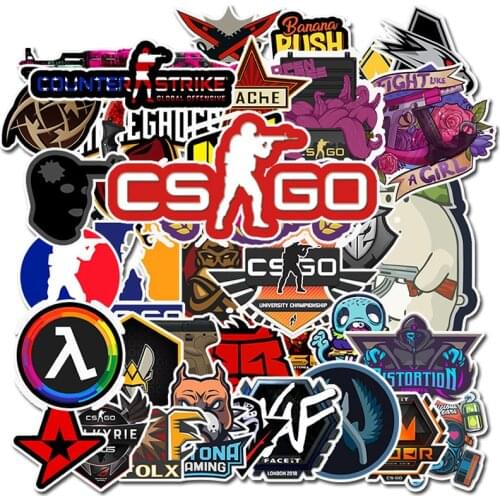 10/30/50PCS/Pack Anime Game CS GO Stickers Skateboard Laptop Guitar Luggage Funny Cool Graffiti Retro Sticker Kids sticker toys