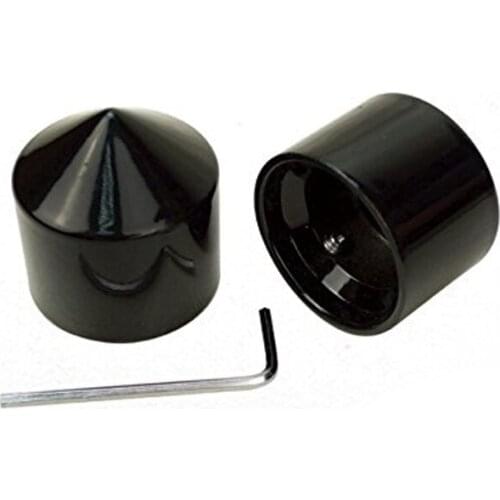 2pcs/set For Harley Choppers Honda Suzuki Kawasaki Yamaha Blk new Motorcycle 28Mm Front Axle Nut Covers