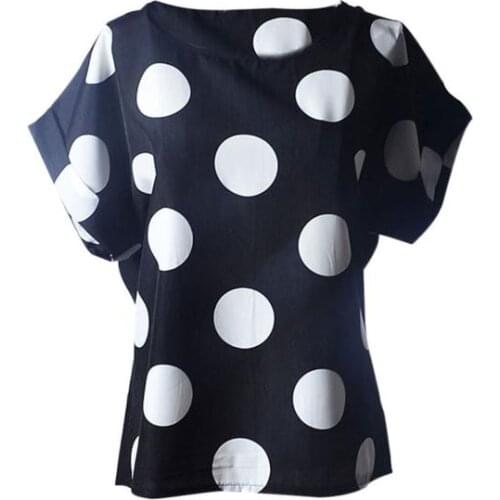2021 Casual Polka Dot Women Elegant Blouses Women Blouses Short Sleeve Casual Flower Print Tropical Chiffon Shirt Female Shirts