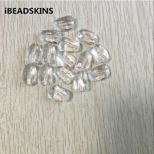 21x14mm 240pcs or so/lot Acrylic clear Peak shape Faceted beads (As shown) for jewelry necklace making