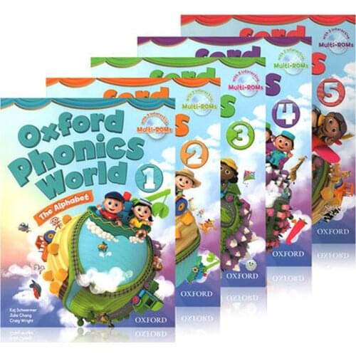5 Books Oxford Phonics World Original English Reading Childrens Books
