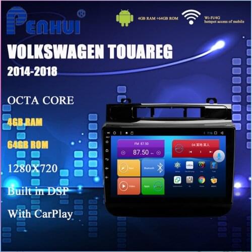 Android Car DVD For VW Volkswagen Touareg ( 2014-2018) Car Radio Multimedia Video Player Navigation GPS Android 10.0