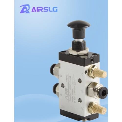 Free shipping ( 1 PCS ) Pull the valve mechanical valve pneumatic switch two three-way 5 pass 4R210-08 control cylinder valve