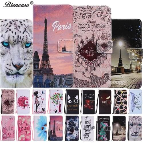 Cute Pattern Wallet Flip Case For Samsung Galaxy A3 A5 J3 J5 J7 2016 S7 Edge S8 S9 Plus J320 J510 J710 A310 A510 A320 A520 Cover