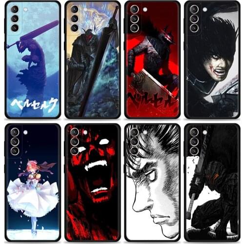 Mobilephone Case For Samsung S20 FE Caso Berserk Guts Anime Guscio for Galaxy S21 Ultra S9 S10 Plus Lite S10e Shell Cover