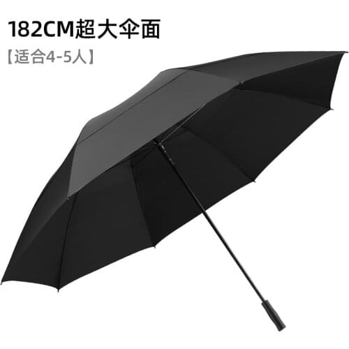 Double Layer Long Handle Parasol Umbrella Black Business Golf Large Umbrella Luxury Windproof Men Regenschirm Parasol BY50LU