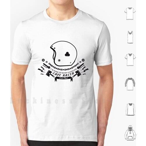 Ace Cafe T Shirt Big Size 100% Cotton Cafe Racer Motorcycle Hot Rod Retro Whell Bike Helmet Classic Vintage Devil Logo Helmets