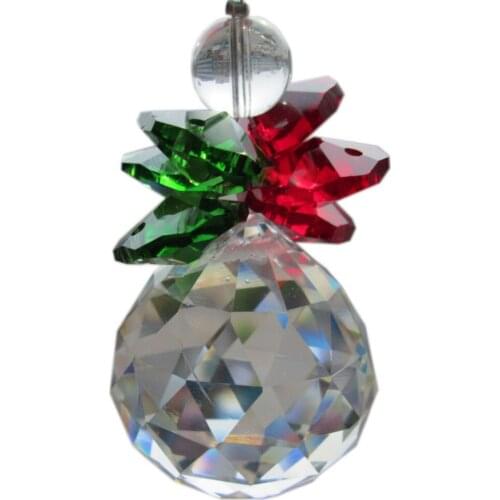 Feng shui 40mm crystal ball&14mm octagon beads healing crystals suncatcher wedding decoration,crystal chandelier parts No#66-2