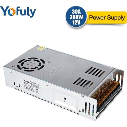 Switching Power Supply DC12V 30A 360W Converter Transformer Control Constant Voltage DC LED Power Supply