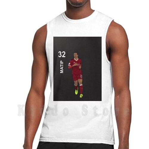 Jeol Matip 32-Tank Tops Vest 100% Cotton Joel Matip Matip Centre Back League Anfield Soccer Football Ynwa