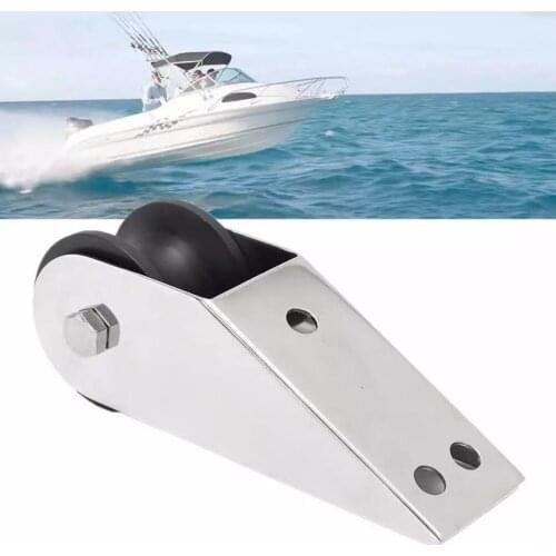 Stainless Steel Boat Anchor Bracket Anchor Locking Control Accessories Anchor Chain Nylon Roller for Boat (Silver)