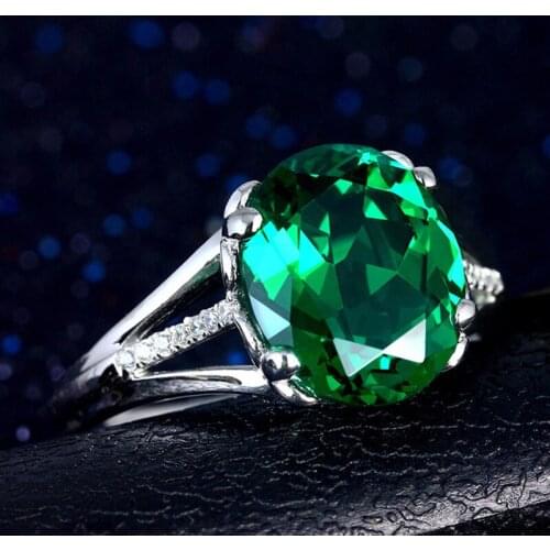 Luxury Simple Oval Four Claw Crystal Ring Elegant Girl Inlay Zircon Adjustable Ring Exquisite Charm Lady Engagement Jewelry Gift