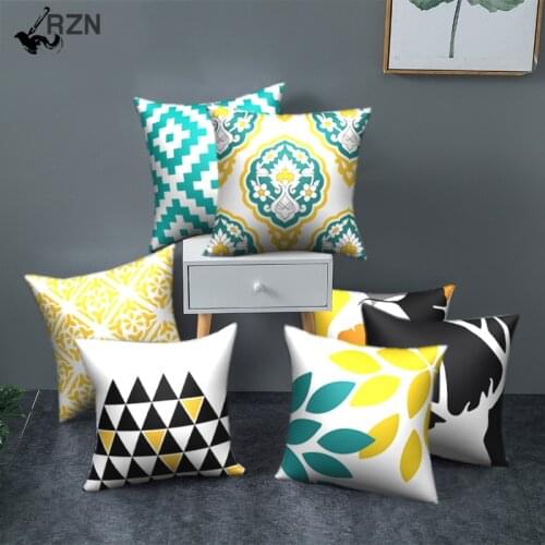 Colorful Geometric Cushion Cover Nordic Style Striped Pillow Covers Home Sofa Decorative Throw Pillows Cases 45x45cm