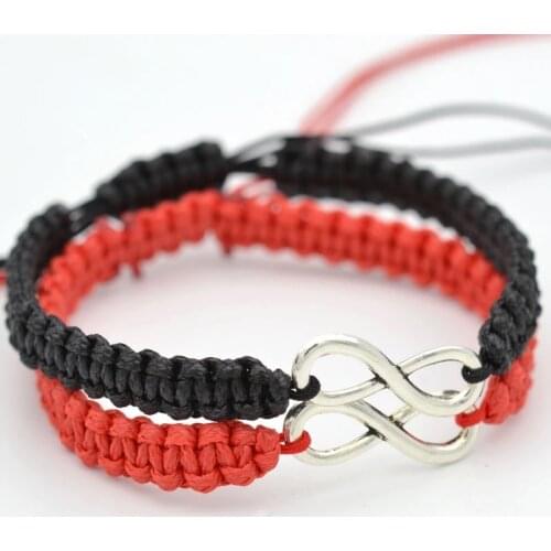 2PCSExquisite Retro Infinity Handmade Bracelet Set Friendship Bracelet Set Love Couples Bracelets & Bangles Set Infinity Jewelry