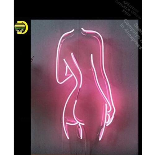 Neon Sign Sexy Back Nude Lady Girl neon Light Sign Beer Bar Pub Sign Neon Bulbs Decorative Windows Garage Wall Sign Lighted Sign