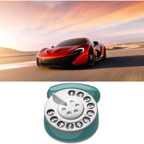 Car Phone Number Temporary Parking Card Mini Dial-Up Phone Style Luminous Auto Elegant Interior Accessories Ornaments