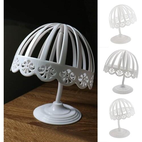 New 1PC Ajustable Wig Stands Plastic Hat Display Wig Head Holders 18x36Cm Mannequin Head/Stand Portable Folding Wig Stand