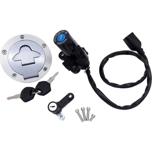 1 Set Motorcycle Ignition Switch Fuel Tank Gas Cap Seat Lock Set for Yamaha YZF-R3 YZF R3 RH07 RH12 with 2 Key