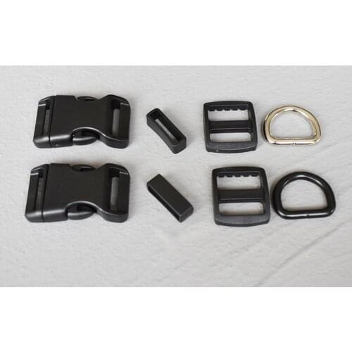 10 Sets 20mm Plastic Buckle Strap Rectangular Buckle Adjuster For Bag Pet Dog Collar Necklace Sewing Handmade Accessory 4sP