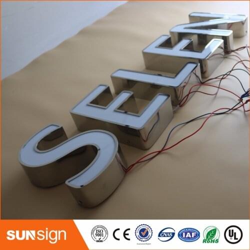 Aliexpress Custom Outdoor advertising front lit Acrylic channel letter signs