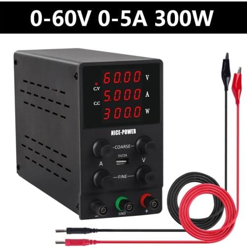 New Lab Bench Power Supply feeding 30V 10A 60V 5A Digital Regulated DC Switching Adjustable Laboratory Power Source Regulator